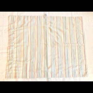 Vintage rainbow striped pillowcase set